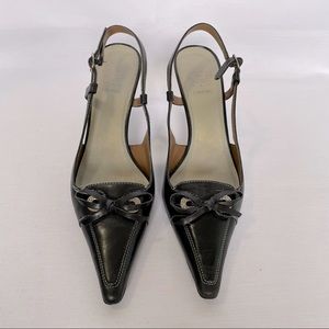 Joan & David Circa leather heel